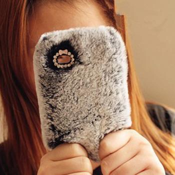 Fluffy Fur Iphone Case for Iphone 4 / 4S